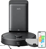 Eufy X8 Pro Robot Vacuum Self-Empty Station, Twin-Turbine 2X 4,000 Pa Suction, 45 Days Hands-Free Cleaning iPath Laser, Pet Hair Deep Clean on Carpet, Smart Cleaner for Home with Pets