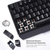 RK ROYAL KLUDGE RK87 Sink87G RGB Wireless TKL Mechanical Gaming Keyboard, 87 Keys No Numpad Tenkeyless Compact 2.4G Wireless Keyboard with Tactile Brown Switches, Exceptional Macro Settings